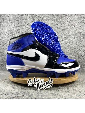 Air Jordan 1 Mid TD Football Size 9.5 Men Game Royal Blue FJ6805-401